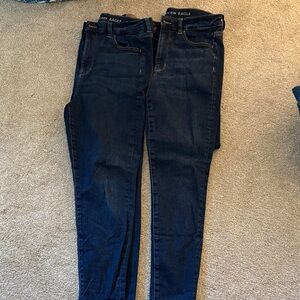 American Eagle Outfitters Women's Deep Indigo Skinny Jeans